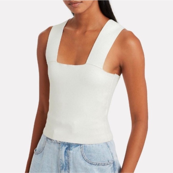 A.L.C. Lia Cropped Tank Top White S - Picture 6 of 6